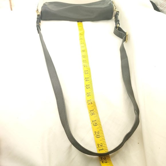 Fossil Womens Black White Leather Flap Pockets Zip Around Crossbody Bag - Picture 8 of 14